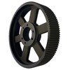 B B Manufacturing QD112-14M-85, Timing Pulley, Cast Iron, Black Oxide,  QD112-14M-85